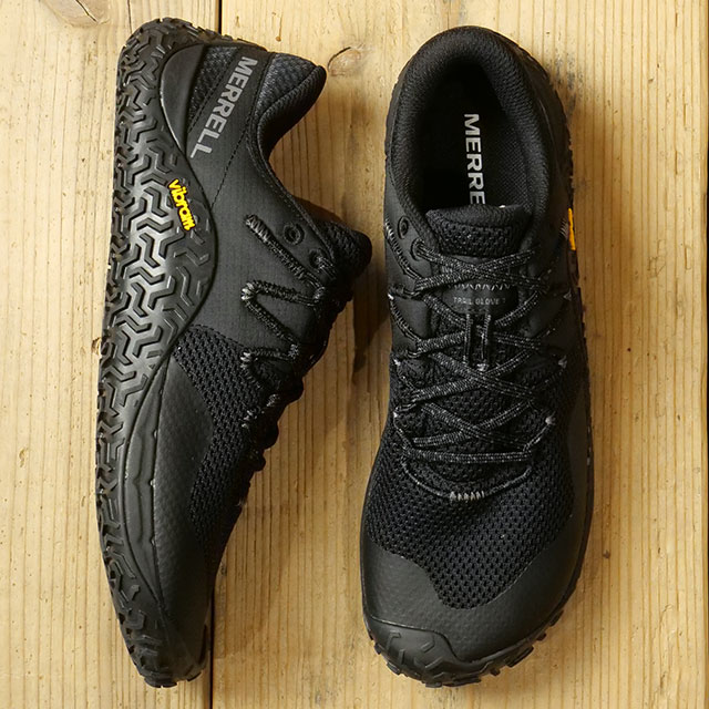 【美品】MERRELL フラットシューズ 黒 編み込みデザイン 23.5㎝ 美品】MERRELL フラットシューズ 黒 編み込みデザイン 23.5