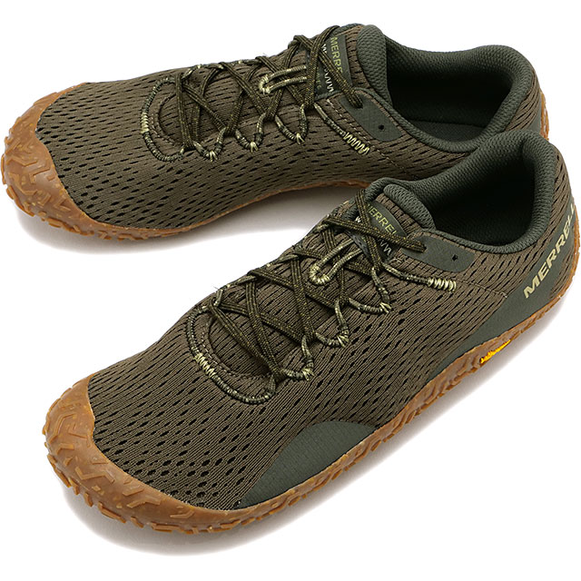 メレル MERRELL メンズ ベイパー グローブ 6 J067665 SS23 M VAPOR GLOVE 6 靴 トレイルランニング ベアフットシューズ OLIVE