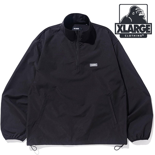 ヴィ・トゥエルヴ 2021年モデル ハーフジップ ジャケット◆ブラック XL XLARGE（エクストラ ラージ） メンズ ハーフジップジャケット