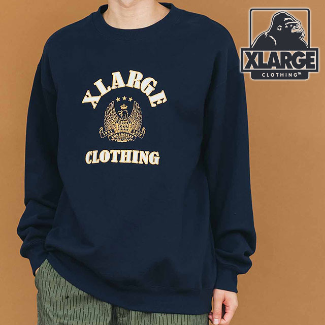 XLARGE（エクストラ ラージ） メンズ イーグルエンブレム クルーネック 
