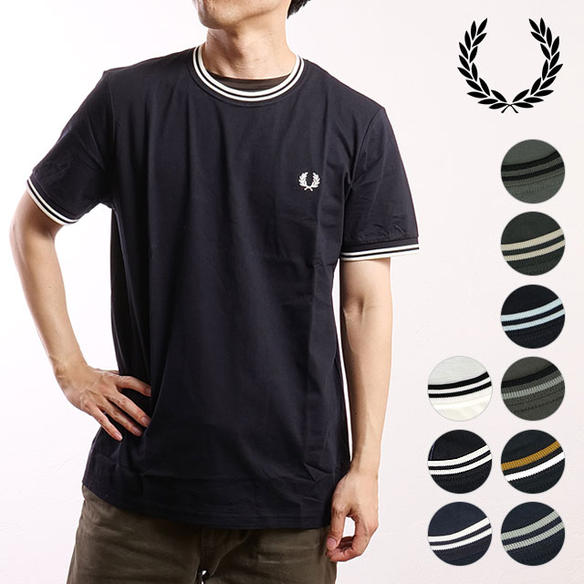 �t���b�h�y���[ FRED PERRY �c�C�� �e�B�b�v�h T�V���c M1588 M1588V �t���b�h�E�y���[ FREDPERRY TWIN TIPPED T-SHIRT �����Y ���X���I�V  ���K�戵�X
