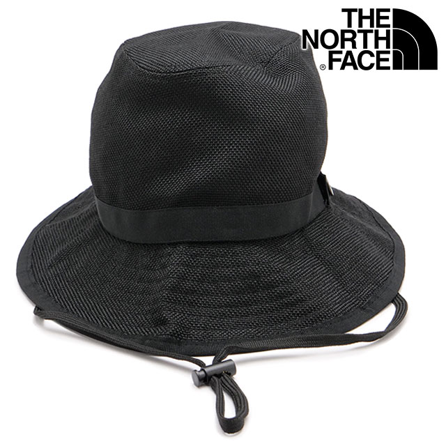 ザ ノースフェイス THE NORTH FACE ハイクハット NN02341-K SS23 TNF アウトドア 麦わら帽子 ウォッシャブル ストローハット 速乾 ブラック｜mischiefstyle