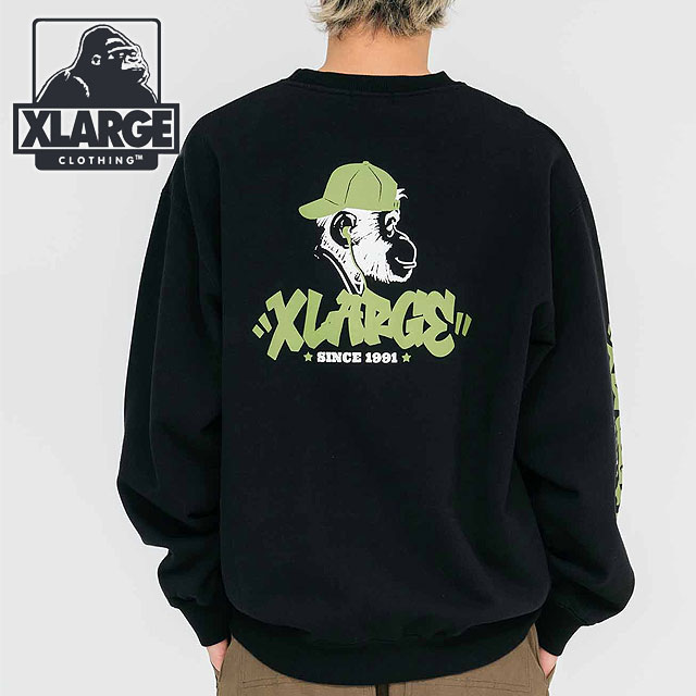 エクストララージ XLARGE メンズ タギングロゴ クルーネックスウェット