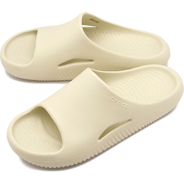 クロックス CROCS サンダル メロースライド 208392-2Y2 SS23Q2 Mellow Slide メンズ・レディース スライドサンダル  シャワーサンダル Bone 白 ホワイト系 : 10075664 : SHOETIME - 通販 - Yahoo!ショッピング