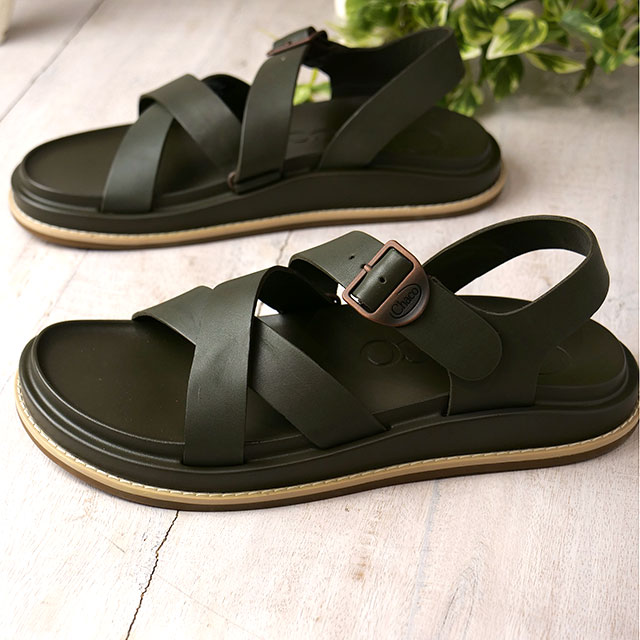 チャコ Chaco レディース ストラップサンダル タウンズ JCH109474 SS23 TOWNES 靴 レザーサンダル OLIVE NIGHT :10075731:SHOETIME