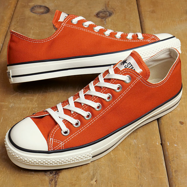 コンバース CONVERSE スニーカー キャンパス オールスター J ローカット 31309720 FW23 CANVAS ALL STAR J OX 日本製 ディープオレンジ