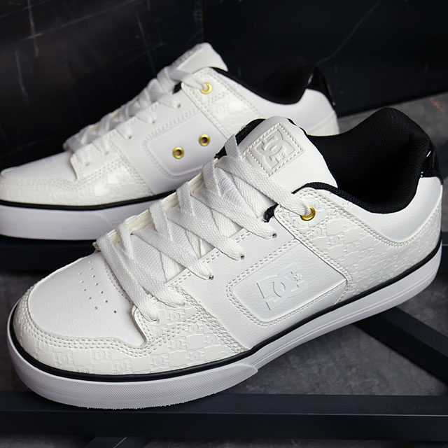 ディーシーシューズ DC SHOES メンズ スニーカー ピュア SE SN DM234027-WKL FW23 PURE SE SN スケートボーディングシューズ WHITE SILVER SPARKLE 白