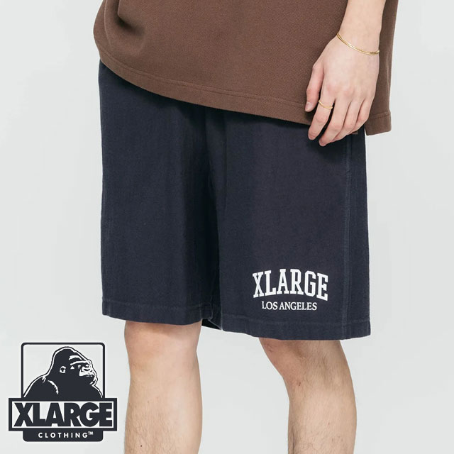 コラボ エクストララージ XLARGE メンズ チャンピオン リバースウィーブショートパンツ 101232031001 SS23 XLARGE×Champion REVERSE WEAVE SHORT PANTS NAVY