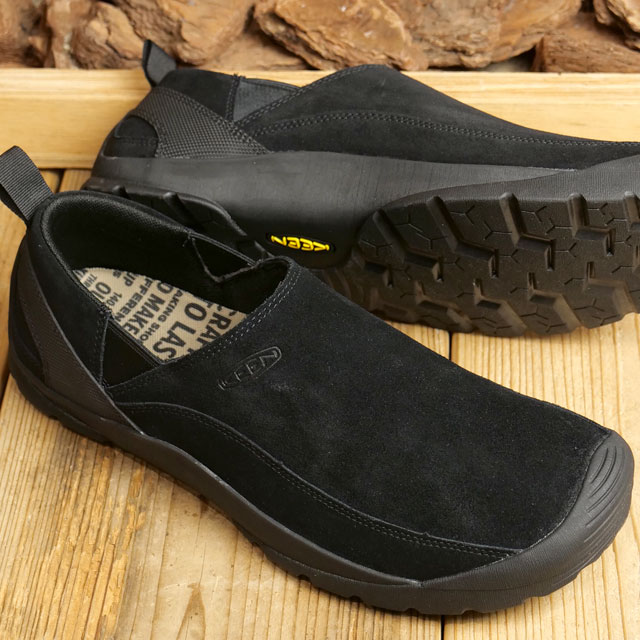 キーン KEEN メンズ スニーカー ジャスパー スリップオン 1027881 FW23 M JASPER SLIP-ON スエード スリッポン Black Black