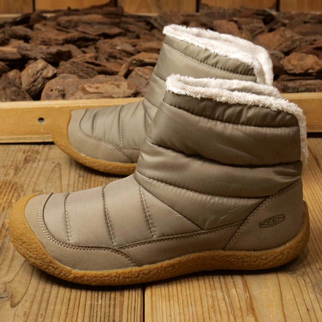 キーン KEEN レディース ウィンターブーツ ハウザー フォールドダウン 1027930 FW23 W HOWSER FOLD DOWN キャンプ Timberwolf Plaza Taupe｜mischiefstyle