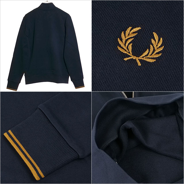 FRED PERRY（フレッドペリー） メンズ ハーフジップ スウェットシャツ