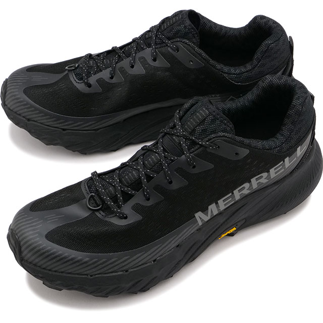 メレル MERRELL メンズ スニーカー アジリティー ピーク5 J068045 FW23 M AGILITY PEAK 5 靴 トレイルランニングシューズ BLACK BLACK 黒 ブラック系｜mischiefstyle｜02