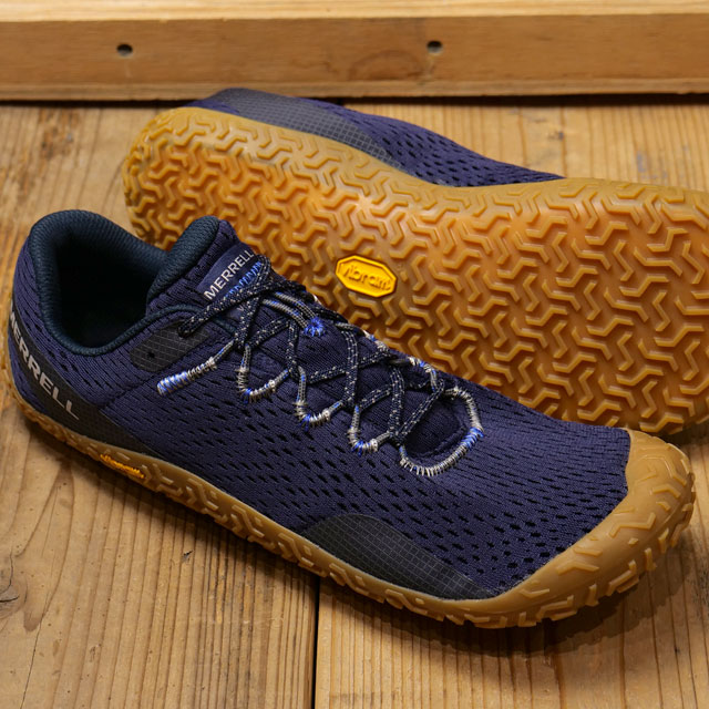 メレル MERRELL メンズ スニーカー ベイパー グローブ6 J067875 FW23 M VAPOR GLOVE 6 靴 ベアフットシューズ SEA 紺 ネイビー系