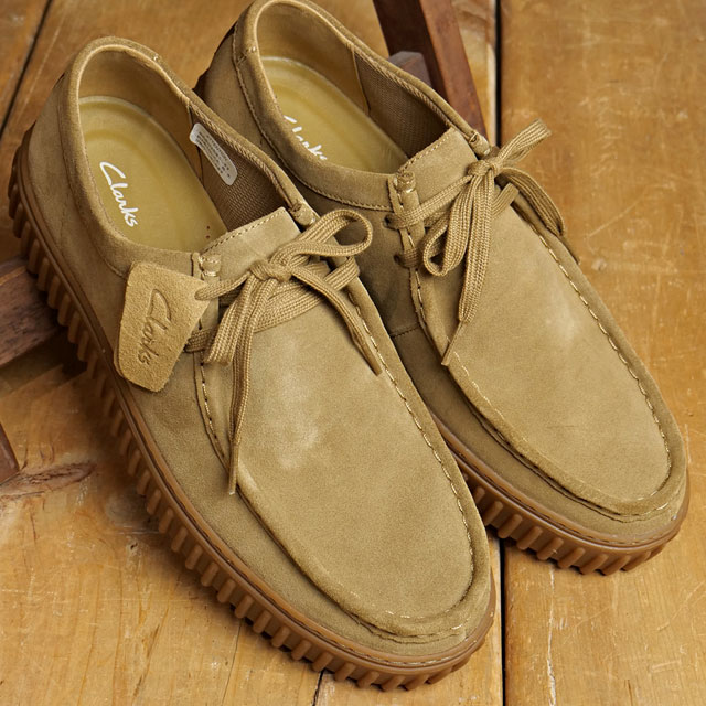 クラークス Clarks メンズ スニーカー トーヒルロー 26173471 Torhill Lo 靴 モカシン 厚底ソール DarkSand-Suede｜mischiefstyle