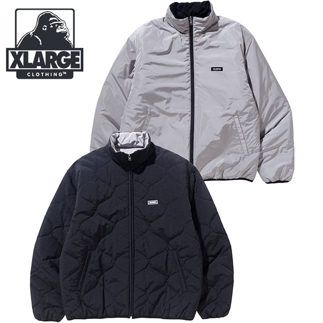 エクストララージ XLARGE メンズ リバーシブル キルテッドジャケット