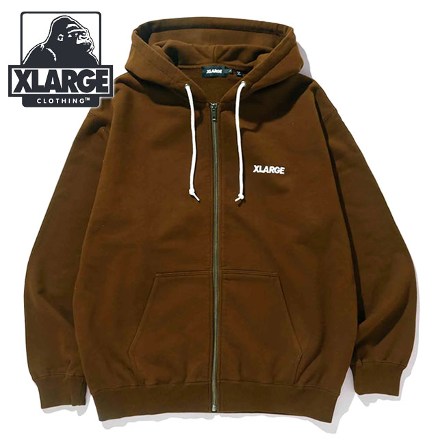 エクストララージ XLARGE メンズ スタンダードロゴ ジップフーデッド