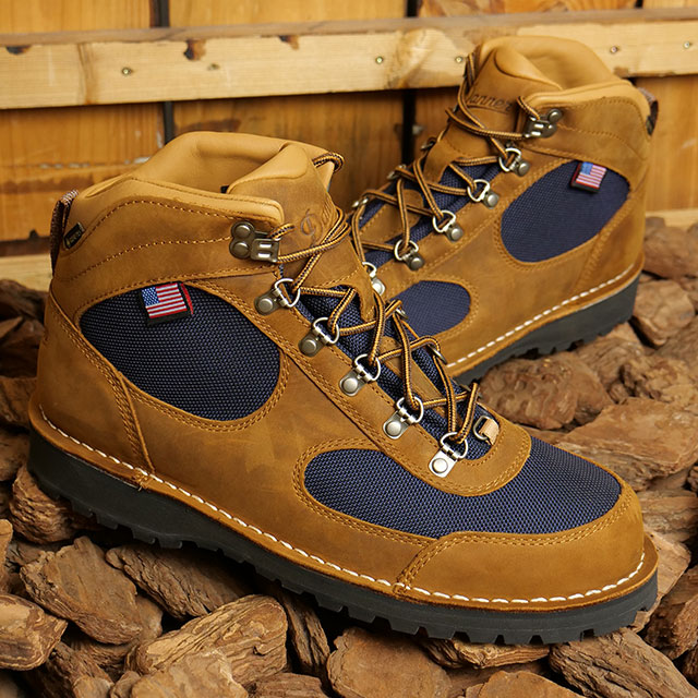 ダナー Danner メンズ ブーツ カスケードクレスト5 60432 FW23 CASCADE CREST 5 靴 防水 GORE-TEX USA製 BROWN BLUE｜mischiefstyle