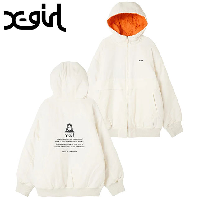 X-girl（エックスガール） レディース リバーシブル キルテッド