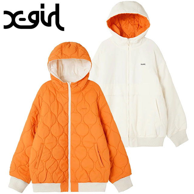 Xgirl リバーシブル キルテッドジャケット X-girl（エックスガール） レディース リバーシブル キルテッド