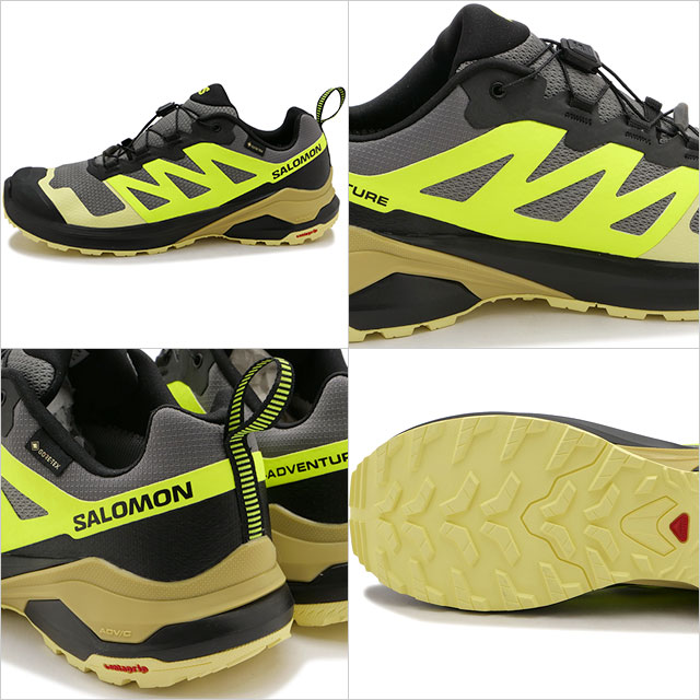 サロモン SALOMON メンズ トレイルランニングシューズ ゴアテックス L47338200 FW23 X-ADVENTURE GTX 防水 アウトドア Pewter S.Yellow S.Moss イエロー系｜mischiefstyle｜03