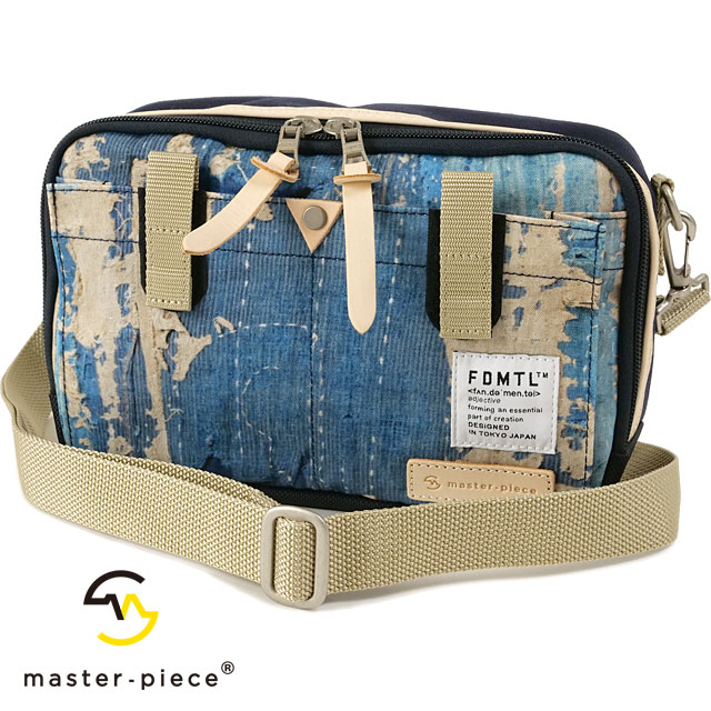 マスターピース master-piece ショルダーバッグ ファンダメンタルコラボ LINK 02347-fd2 FW23 master piece 鞄 日本製 NAVY