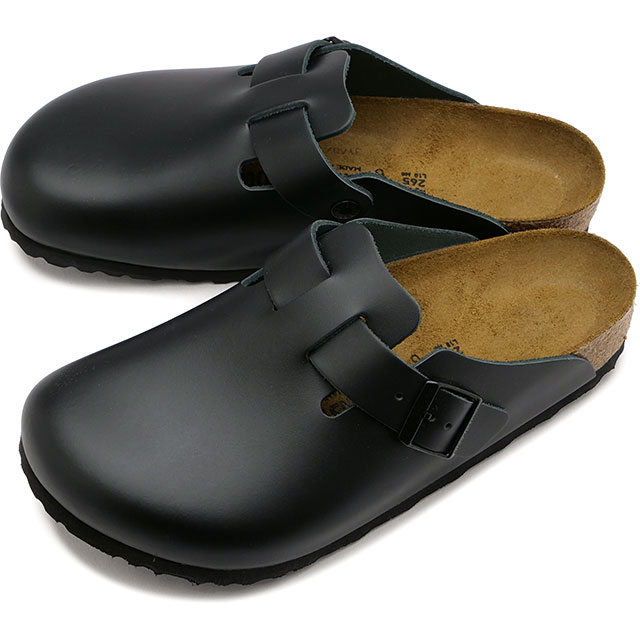 ビルケンシュトック BIRKENSTOCK ボストン ナチュラルレザー 60191 60193 FW23 Boston NL メンズ・レディース 靴 クロッグ サンダル Black｜mischiefstyle｜02