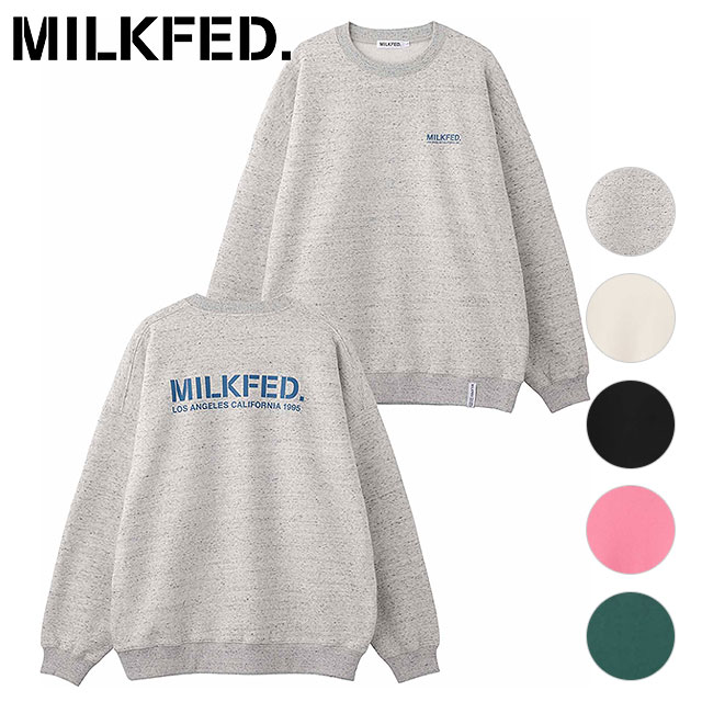MILKFED. ミルクフェド レディース ステンシル スウェットトップ