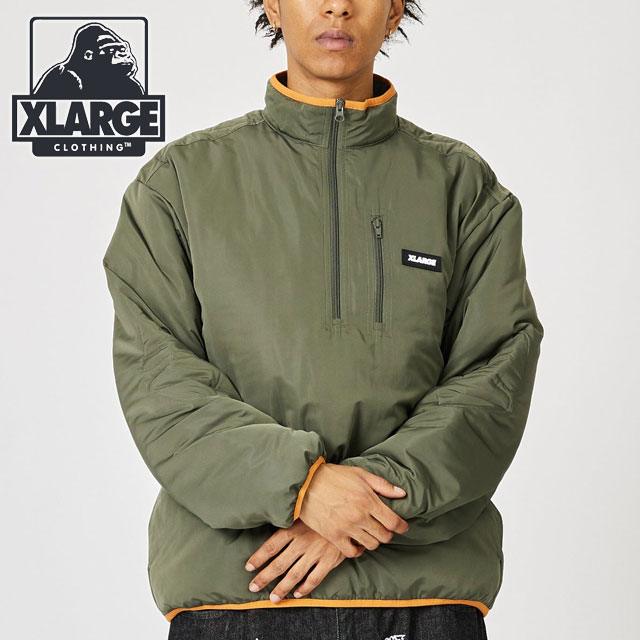 エクストララージ XLARGE メンズ ハーフジップ パイピングジャケット