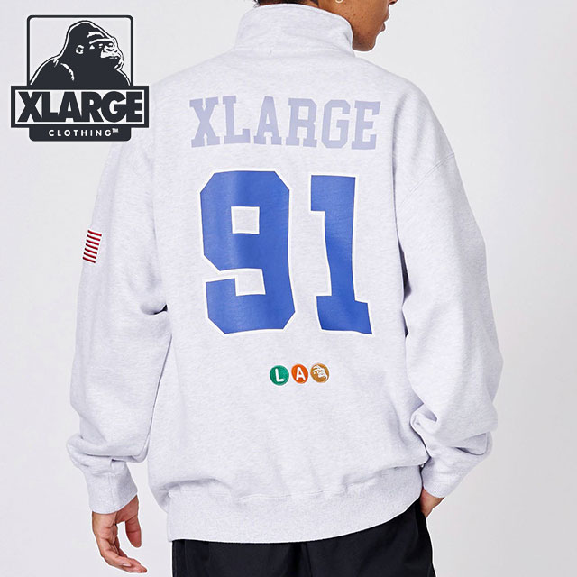 XLARGE（エクストラ ラージ） メンズ ホッケー ハーフジップスウェット