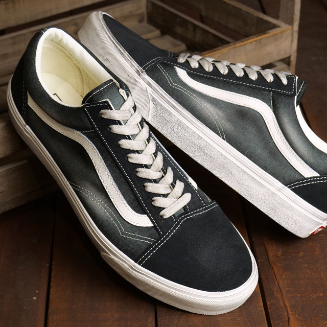 バンズ VANS メンズ スニーカー オールドスクール VN000CR5BLA SS24 Old Skool 靴 ヴァンズ WAVE-WASHED-BLACK｜mischiefstyle