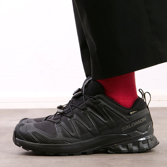 スニーカー Salomon FW25 (L47638700 BLACK BLACK ASPH) Salomon Alphacross 5 Gore-Tex Men's Trail Running Shoes in