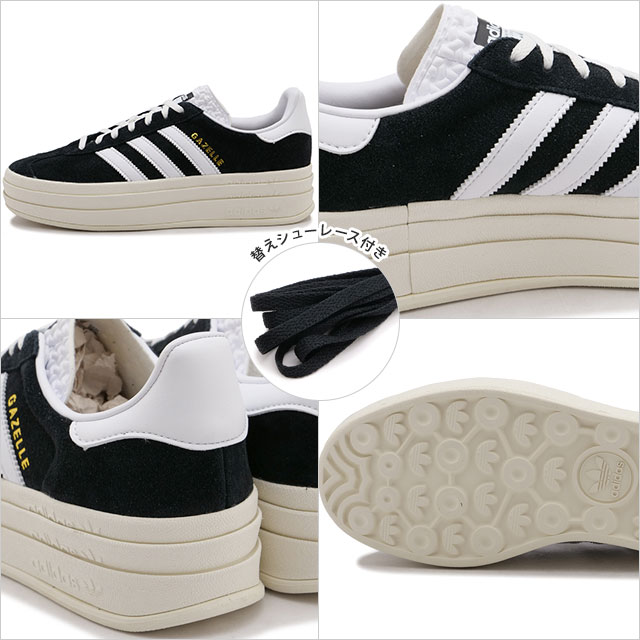 アディダス オリジナルス adidas Originals レディース スニーカー ガゼル ボールド ウィメンズ MBU94 HQ6912 SS24 コアブラック｜mischiefstyle｜03