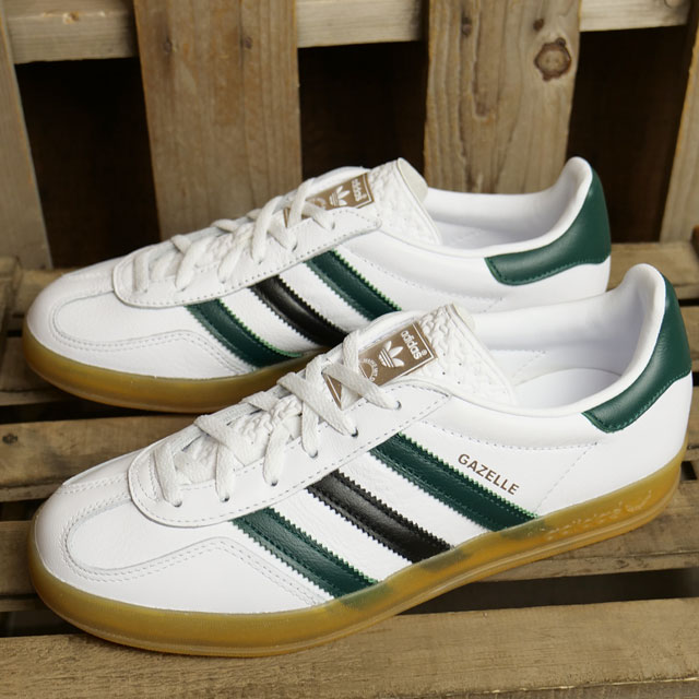 アディダス オリジナルス adidas Originals ガゼル インドア ウィメンズ NKC87 IE2957 SS24 GAZELLE  INDOOR Wフットウェアホワイト カレッジグリーン