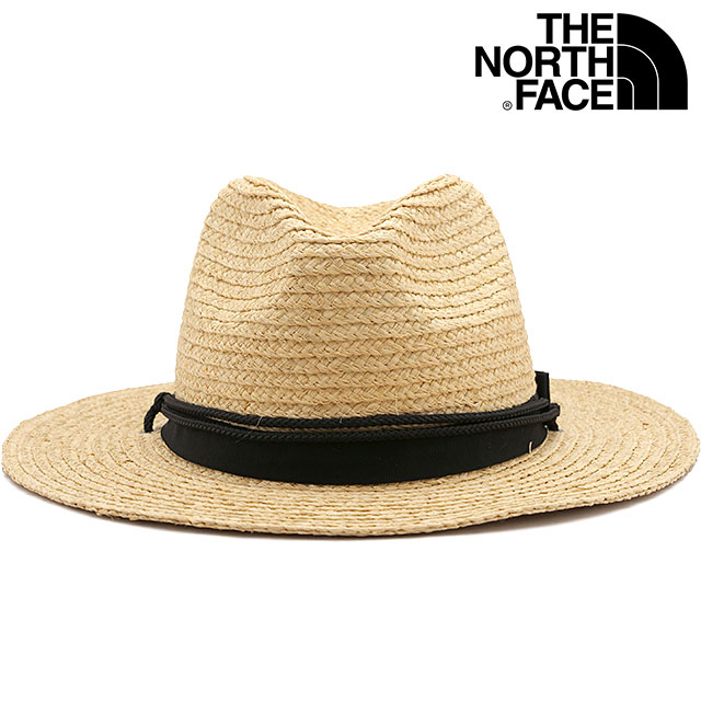 ザ・ノース・フェイス THE NORTH FACE ラフィアブレイドハット NN02439-NA SS24 Raffia Blade Hat メンズ・レディース TNF ストローハット ナチュラル｜mischiefstyle