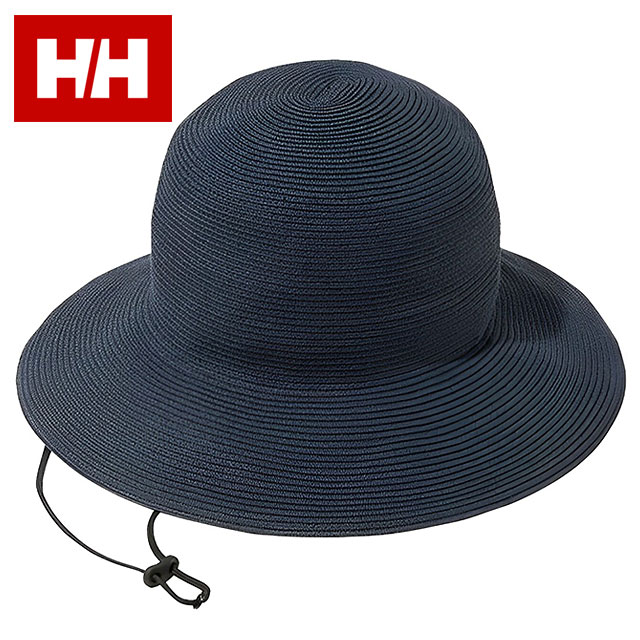 ヘリーハンセン HELLY HANSEN サマーロールハット HC92218-HB SS24 HH 麦わら帽子 UVカット フリーサイズ アウトドア ヘリーブルー｜mischiefstyle