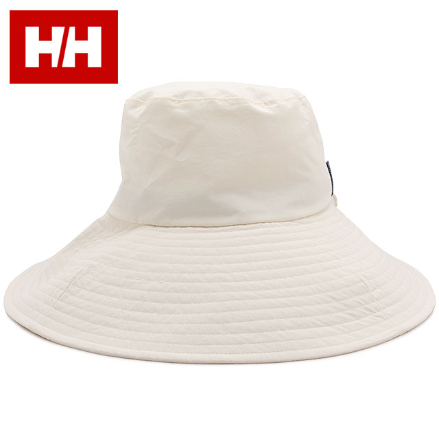 ヘリーハンセン HELLY HANSEN ビーチフレアハット HC92441-IV SS24 Beach Flare Hat HH 帽子 UVカット フリーサイズ アウトドア アイボリー｜mischiefstyle