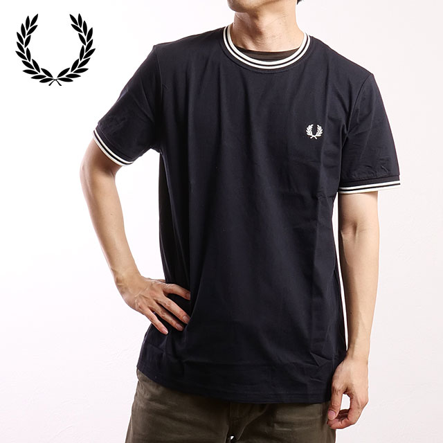 FRED PERRY（フレッドペリー） メンズ ツイン ティップド Tシャツ