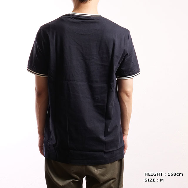 FRED PERRY（フレッドペリー） メンズ ツイン ティップド Tシャツ
