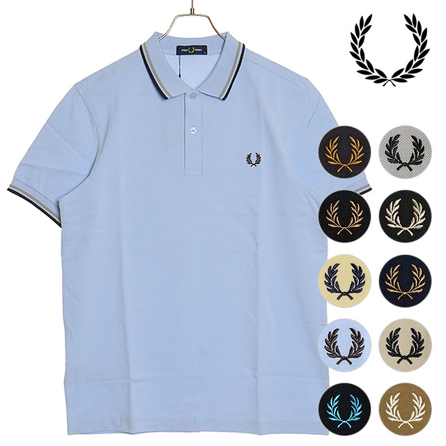 フレッドペリー FRED PERRY メンズ ツイン ティップド フレッドペリーシャツ M3600 SS24 TWIN TIPPED FRED PERRY SHIRT トップス 半袖 定番 ポロシャツ :10077591:SHOETIME