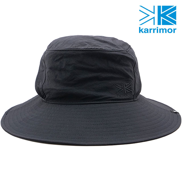 カリマー Karrimor フローハット 200142-9000 SS24 flow hat メンズ・レディース 帽子 アウトドア 撥水 UVケア 抗菌防臭 Black｜mischiefstyle