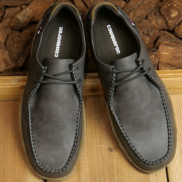 �R���J���[ �V���[�Y conqueror shoes �����Y �X�j�[�J�[ �z���C�]�� 24SS-HZ01 SS24 HORIZON �C �J�W���A���V���[�Y GRANITE-GRAY ���K�戵�X