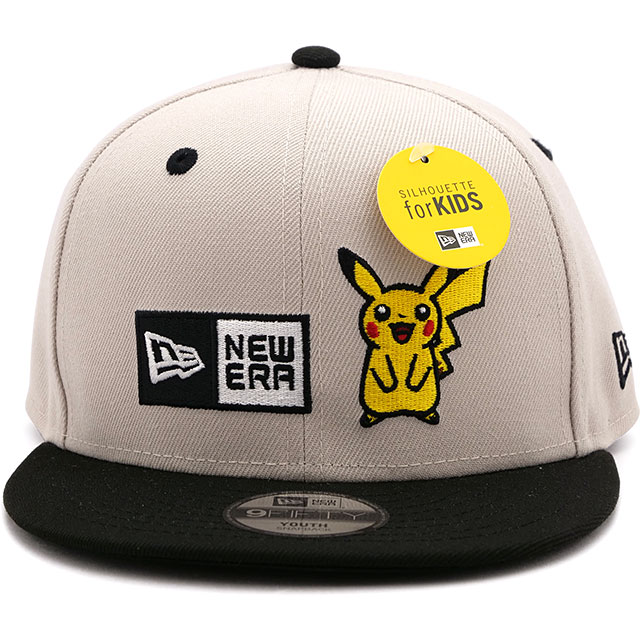 NEWERA ニューエラ ピカチュウ キッズ Youth 9FIFTY Pokémon ポケモン ピカチュウ ボックスロゴ