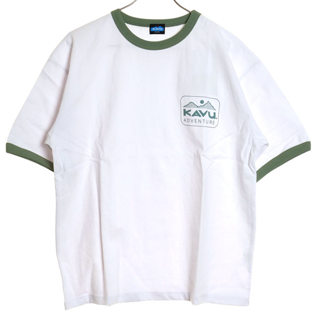 カブー KAVU メンズ アドベンチャー ロゴ リンガーTシャツ 19822014 SS24 Adv...