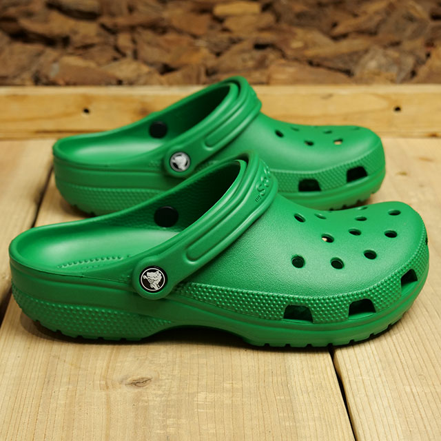 限定モデル クロックス crocs レディース サンダル クラシック クロッグ 10001-3WH SS24 Classic Clog EVAサンダル Green-Ivy｜mischiefstyle