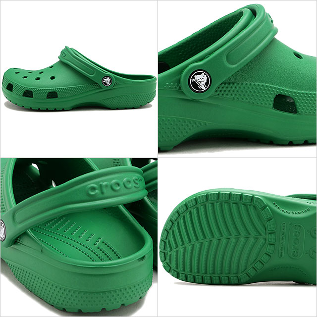 限定モデル クロックス crocs レディース サンダル クラシック クロッグ 10001-3WH SS24 Classic Clog EVAサンダル Green-Ivy｜mischiefstyle｜03