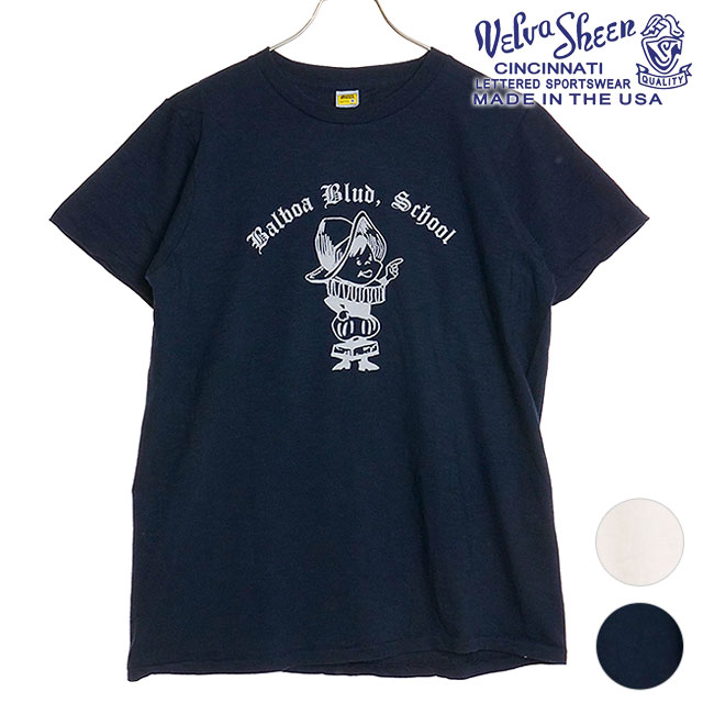 ベルバシーン VELVA SHEEN メンズ バルボアブルーTシャツ 1624007 SS24 “BALBOA BLUE”TEE トップス 半袖 MADE IN USA コットン｜mischiefstyle