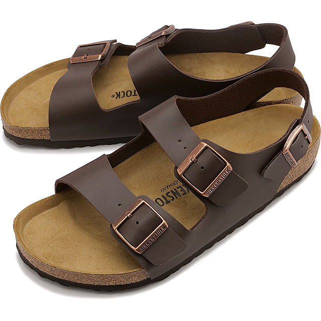 ビルケンシュトック BIRKENSTOCK サンダル ミラノ ビルコフロー 34701 34703 SS24 MILANO BS メンズ・レディース ドイツ製 DARK-BROWN | BIRKO-FLOR｜mischiefstyle｜02