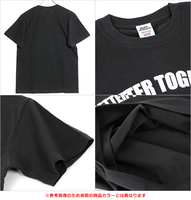 ジムマスター GYM MASTER メンズ 5.6oz BETTER TOGETHER Tee G374717-59 SU24 トップス 半袖Tシャツ ネイビー｜mischiefstyle｜03