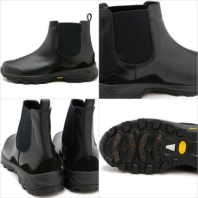 返品送料無料 スピングル SPINGLE スニーカー サイドゴア SP1902-05 FW24 SP-1902 メンズ 日本製 カウレザー GORE-TEX Vibramソール Black 正規取扱店の画像