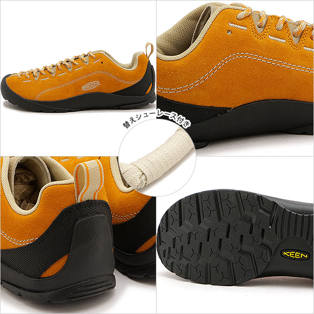 【7/10まで】KEEN キーン ジャスパー オリーブ　オレンジ　24.5 cm KEEN（キーン） 返品送料無料 スニーカー ジャスパー 1029725 FW24 W